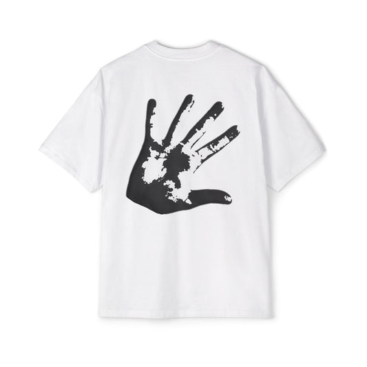 Hand Print Heavy Oversized Tee